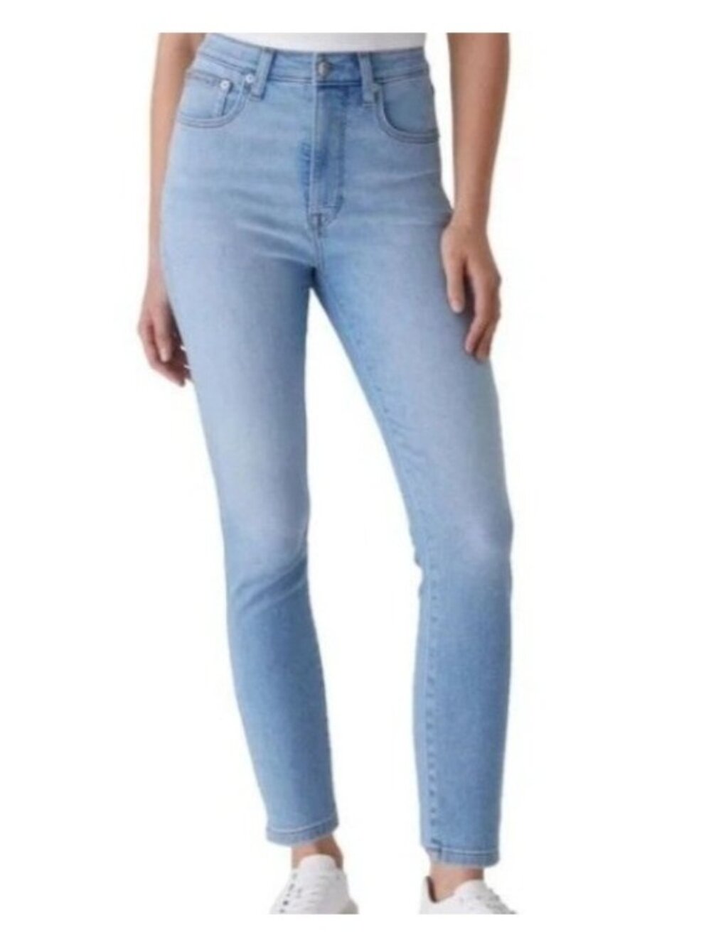 NWT Calvin Klein Women's Size 6/28 High Rise Skinny Jeans Light Wash Denim